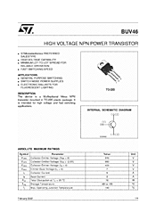 DataSheet BUV46 pdf